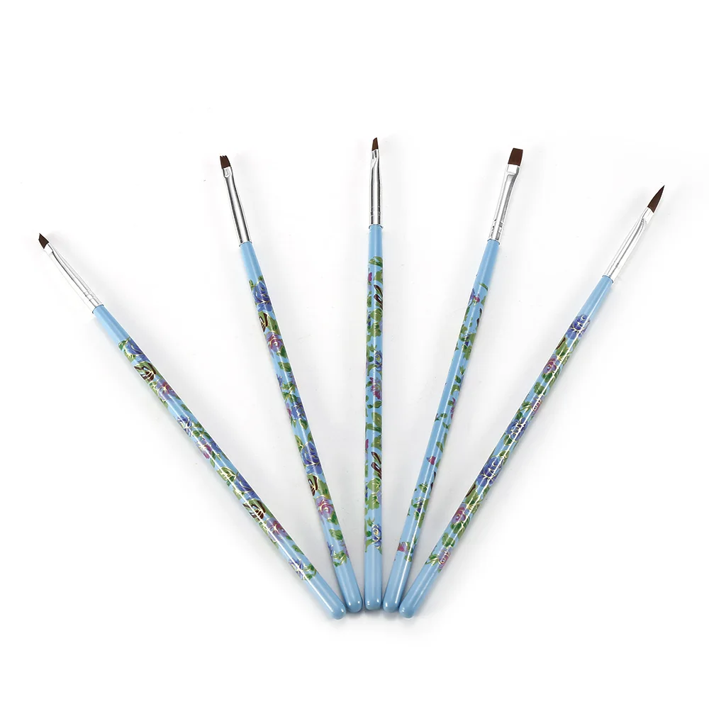 ELECOOL 5PCs/Set nail Brush Nail Art UV Gel 3D Manicure Blue Flower Pattern Draw Pen Brushes for manicure
ELECOOL 5PCs/Set nail Brush Nail Art UV Gel 3D Manicure Blue Flower Pattern Draw Pen Brushes for manicure