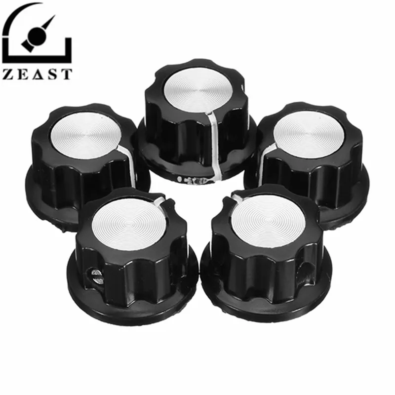 5Pcs / Set MF-A01 Bakelite Potentiometer Knob Cap Hat Diameter 20mm Bore Diameter 6.4mm For RV24YN WH118
5Pcs / Set MF-A01 Bakelite Potentiometer Knob Cap Hat Diameter 20mm Bore Diameter 6.4mm For RV24YN WH118