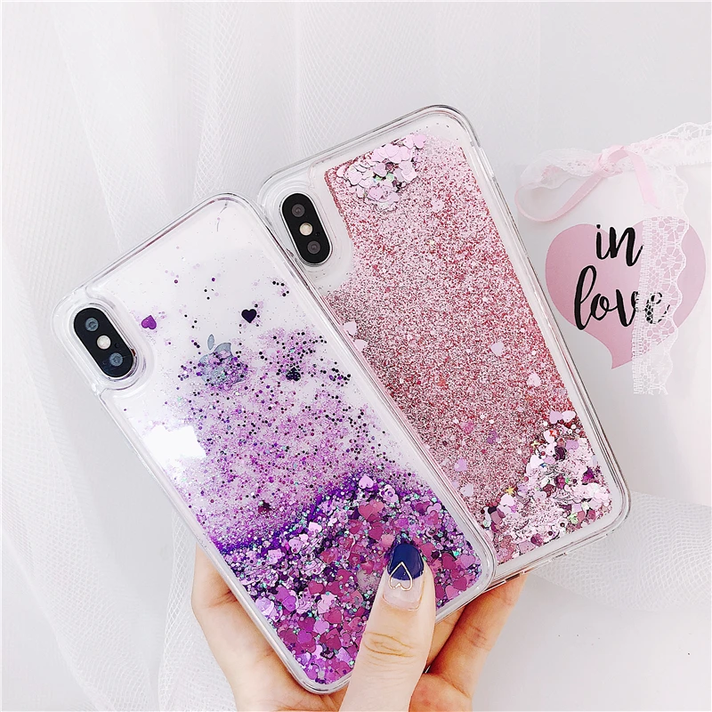 

Liquid Glitter Quicksand Phone Case For Huawei Honor 5X 6X 7X 8X 9 10 Lite V10 V20 Y9 2019 P Smart Y7 Y6 Pro Prime 2018 Cover