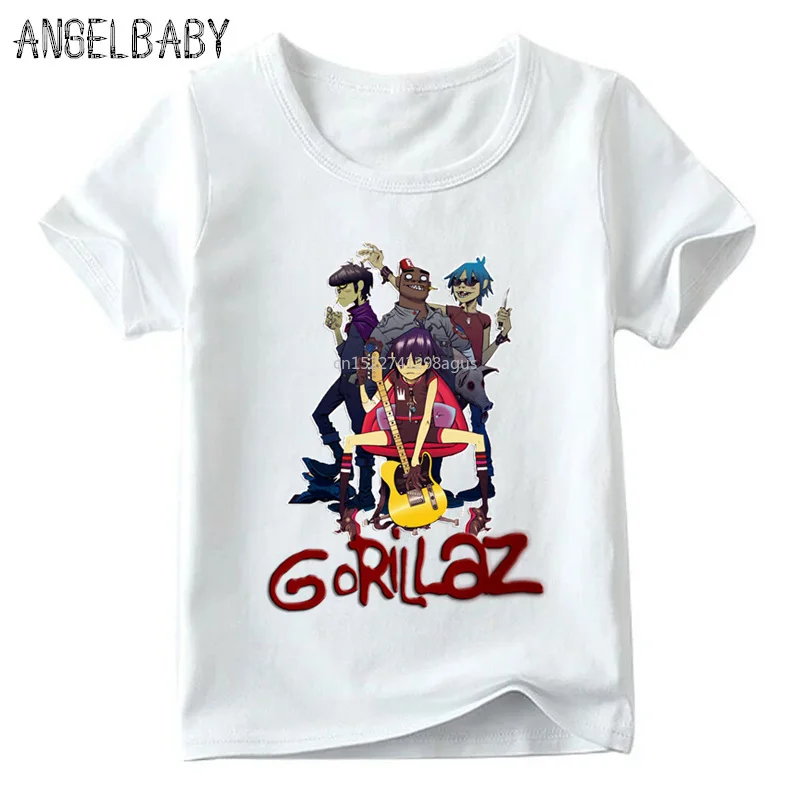 Boys/Girls Gorillaz Rock Band ChakaKhan Noodle Print T-shirt Children Summer Short Sleeve Tops Baby Kids Funny T shirt,HKP2440
Boys/Girls Gorillaz Rock Band ChakaKhan Noodle Print T-shirt Children Summer Short Sleeve Tops Baby Kids Funny T shirt,HKP2440