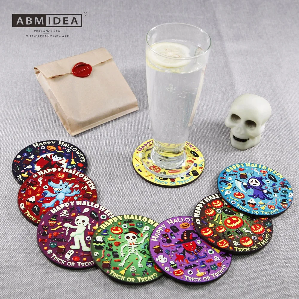 ABMIDEA 2018 New Halloween Decoration Cork Coaster Set Relief Painting Art Table Cup Drink Mat Wood Placemat Fashion Gift 130S
ABMIDEA 2018 New Halloween Decoration Cork Coaster Set Relief Painting Art Table Cup Drink Mat Wood Placemat Fashion Gift 130S