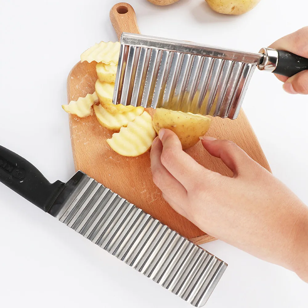 Potato Wavy Edged Tool Stainless Steel Kitchen Gadget Vegetable Fruit Cutting Multi-purpose Peeler Stainless Steel Hot Sale
Potato Wavy Edged Tool Stainless Steel Kitchen Gadget Vegetable Fruit Cutting Multi-purpose Peeler Stainless Steel Hot Sale