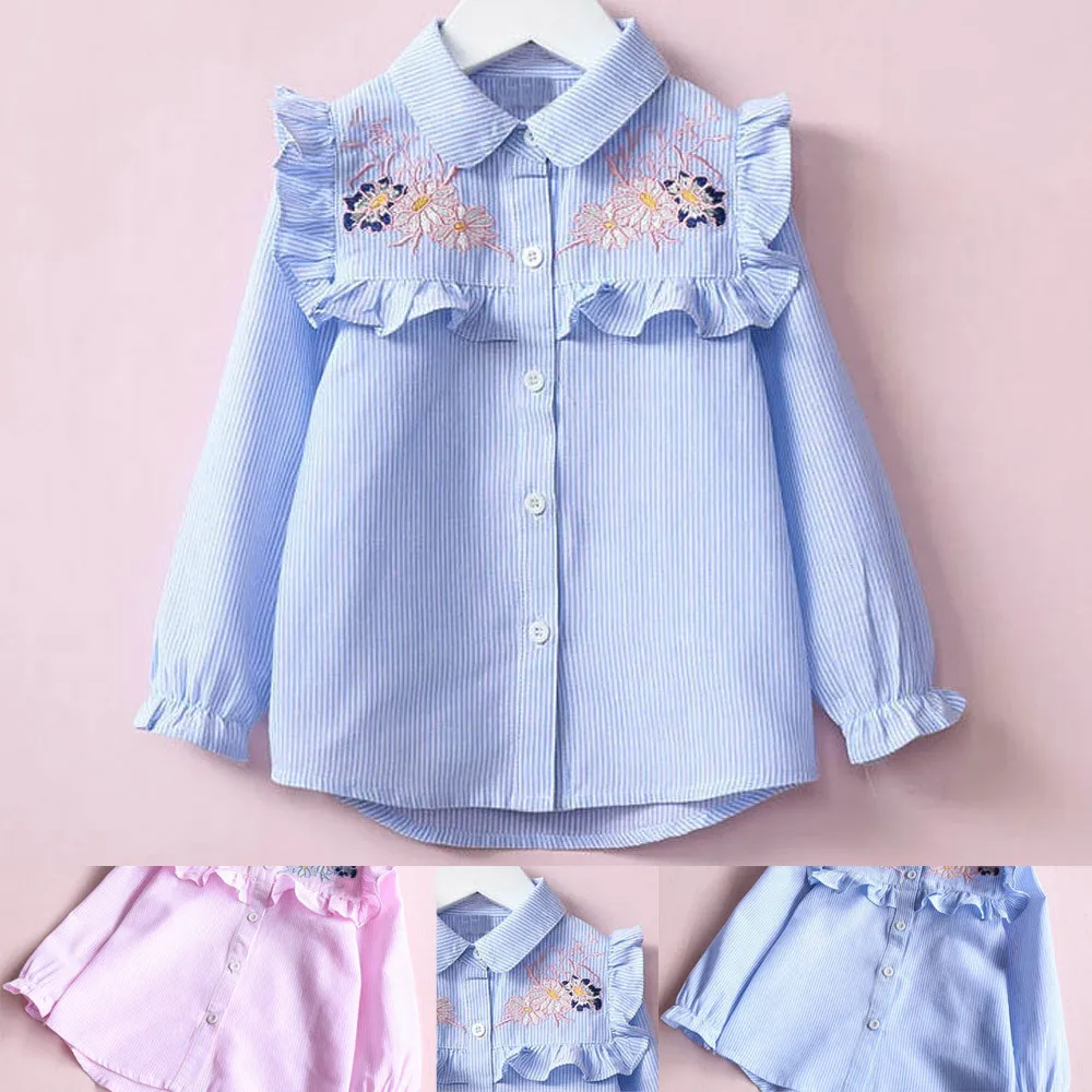 New 2019 Autumn Girls Embroidery Blouses Florals Kids Stripe Shirt Children Tops Toddler Long Sleeve Shirt cute school blouses
New 2019 Autumn Girls Embroidery Blouses Florals Kids Stripe Shirt Children Tops Toddler Long Sleeve Shirt cute school blouses