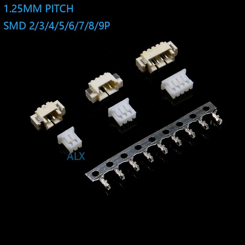 20sets MICRO JST 1.25 2/3/4/5/6/ pin connector 1.25MM PITCH SMD RIGHT ANGLE pin header + Housing + terminal 1.25-2p/3p/4p/5p/6p
20sets MICRO JST 1.25 2/3/4/5/6/ pin connector 1.25MM PITCH SMD RIGHT ANGLE pin header + Housing + terminal 1.25-2p/3p/4p/5p/6p