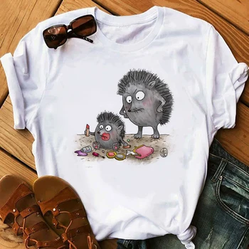 2019 Tee T-shirt Ladies Girl's Gift Hedgehog T Shirt Women Funny Novelty Cartoon Tshirts Girl New Summer Short Sleeve Tops
2019 Tee T-shirt Ladies Girl's Gift Hedgehog T Shirt Women Funny Novelty Cartoon Tshirts Girl New Summer Short Sleeve Tops