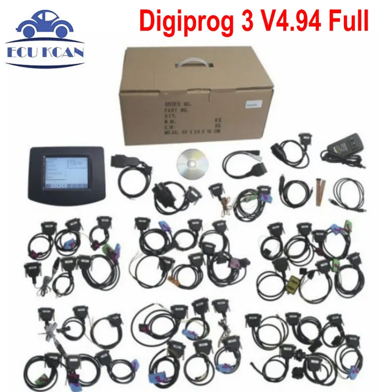 Программатор одометра Digiprog3 V4.94 версия FTDI OBD Digiprog III полный набор инструментов для