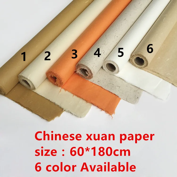 Рисовая бумага xuan для китайской живописи наполовину НЕОБРАБОТАННАЯ рисовая 6