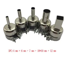 5 pcs/9 pcs חם אוויר אקדח זרבובית אוניברסלי אקדח זרבובית 850 852D 898 858 הלחמה תחנת קבצים מצורפים(China)