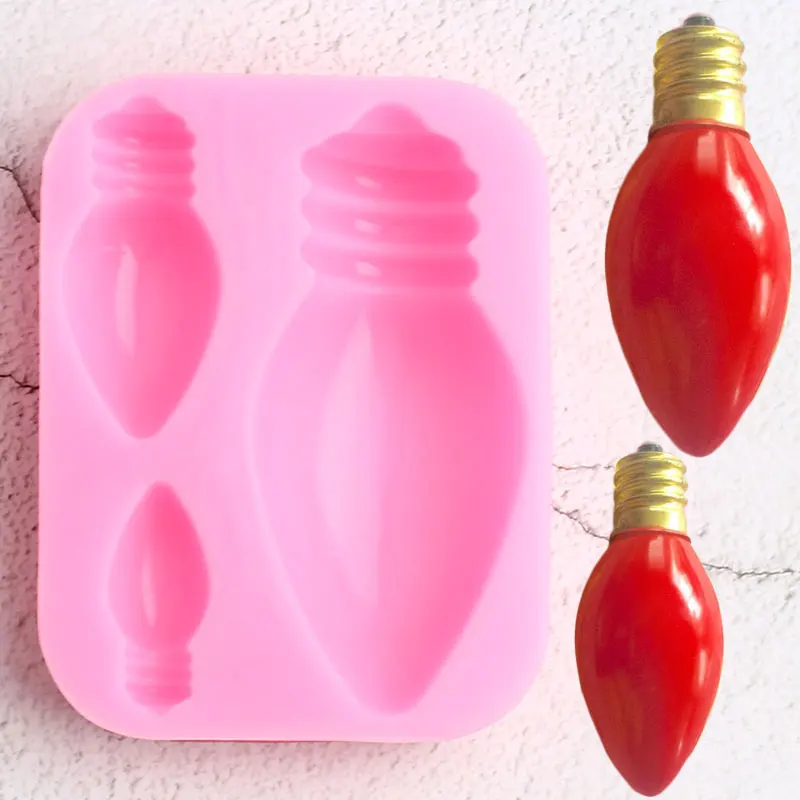 Light Bulbs Christmas Cake Decorating Tools Soap Clay Silicone Molds Cupcake Topper Fondant Mold Candy Chocolate Gumpaste Mould
Light Bulbs Christmas Cake Decorating Tools Soap Clay Silicone Molds Cupcake Topper Fondant Mold Candy Chocolate Gumpaste Mould