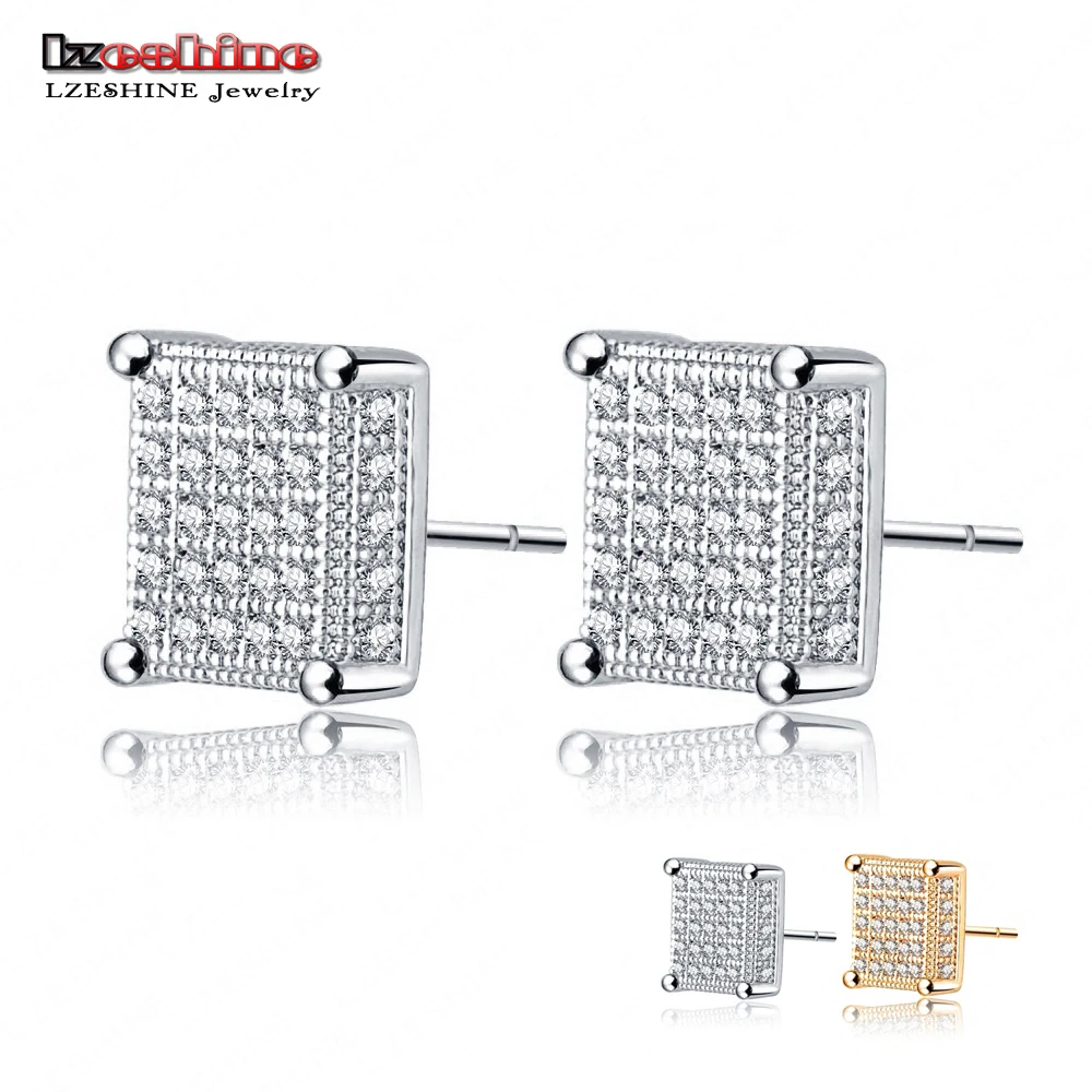 LZESHINE Gold/Silver Color Earrings Micro Inlay AAA Cubic Zirconia Square Stud Earrings For Women Fashion Jewelry CER101
LZESHINE Gold/Silver Color Earrings Micro Inlay AAA Cubic Zirconia Square Stud Earrings For Women Fashion Jewelry CER101