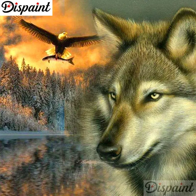 Dispaint Full Square/Round Drill 5D DIY Diamond Painting "Wolf eagle" Embroidery Cross Stitch 3D Home Decor A10480
Dispaint Full Square/Round Drill 5D DIY Diamond Painting "Wolf eagle" Embroidery Cross Stitch 3D Home Decor A10480