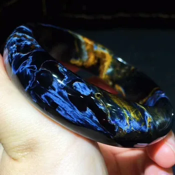 59mm Natural Namibia Pietersite Blue Gemstone Woman Bangle Beads Bracelet From Namibia Inner Diamter 59mm AAAAAA
59mm Natural Namibia Pietersite Blue Gemstone Woman Bangle Beads Bracelet From Namibia Inner Diamter 59mm AAAAAA