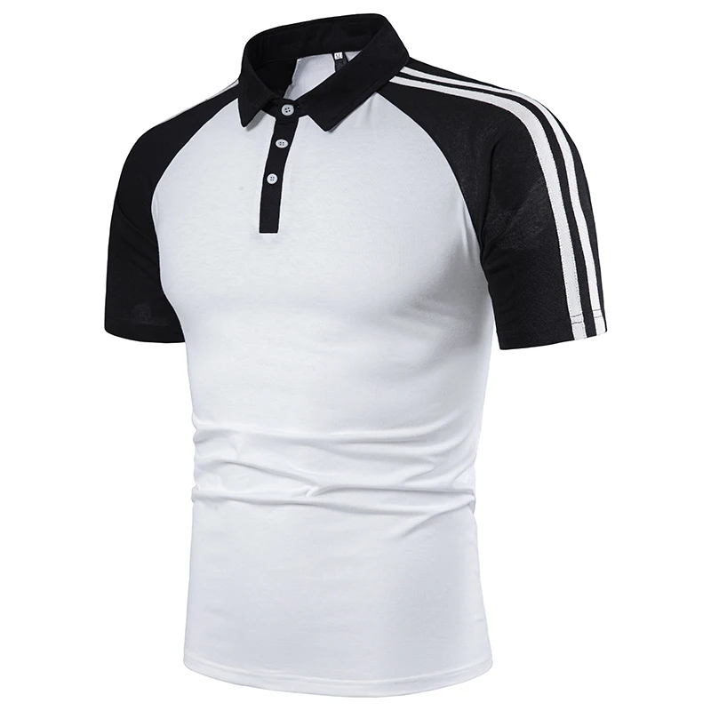 NEGIZBER Fashion New Men's POLO Shirt Stitching Striped Sleeves Casual Lapel Short-sleeved Polo Shirt Men
NEGIZBER Fashion New Men's POLO Shirt Stitching Striped Sleeves Casual Lapel Short-sleeved Polo Shirt Men