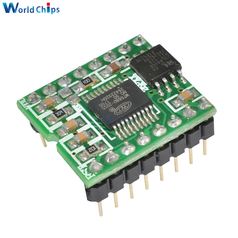 WT588D WT588D-16p Voice Module Sound Modue Audio Player for Arduino DC 2.8V- 5.5V
WT588D WT588D-16p Voice Module Sound Modue Audio Player for Arduino DC 2.8V- 5.5V