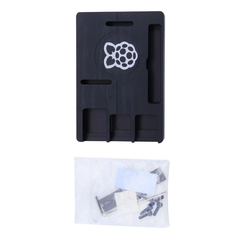 Thin Aluminum Alloy Metal CNC Enclosure Case Replacement Parts for Raspberry Pi 3B 2B B+ Kit Black
Thin Aluminum Alloy Metal CNC Enclosure Case Replacement Parts for Raspberry Pi 3B 2B B+ Kit Black