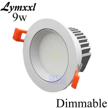New Arrival 9w Led Cob Ceiling downlight Dimmable led recessed lights Warm /Cold white Fixture Led Spot light 110-240v + driver
New Arrival 9w Led Cob Ceiling downlight Dimmable led recessed lights Warm /Cold white Fixture Led Spot light 110-240v + driver