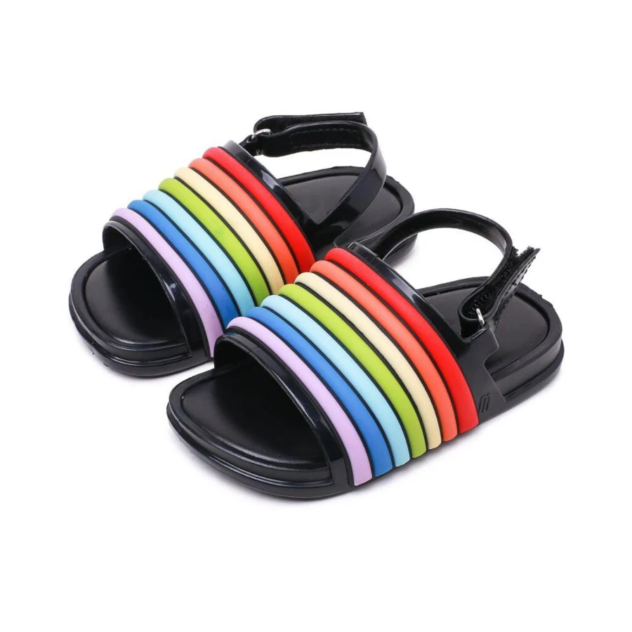 2019 Summer Kids Shoes Boys Girls Sandals Rainbow Strip Colorful Children Sandal Beach Shoes Baby Toddler Kids Sandals PVC Shoes
2019 Summer Kids Shoes Boys Girls Sandals Rainbow Strip Colorful Children Sandal Beach Shoes Baby Toddler Kids Sandals PVC Shoes