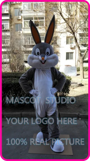 

mascot cute easter grey rabbit bunny Mascot costume custom fancy costume anime cosplay kits mascotte cartoon theme fancy dress