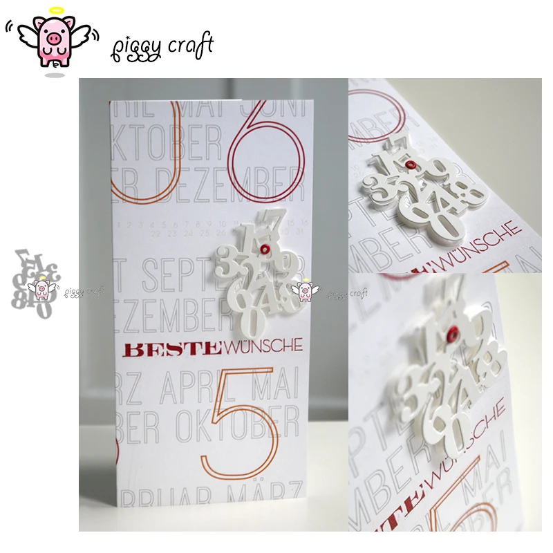 Piggy Craft metal cutting dies cut die mold Digital number decoration Scrapbook paper craft knife mould blade punch stencils die
Piggy Craft metal cutting dies cut die mold Digital number decoration Scrapbook paper craft knife mould blade punch stencils die