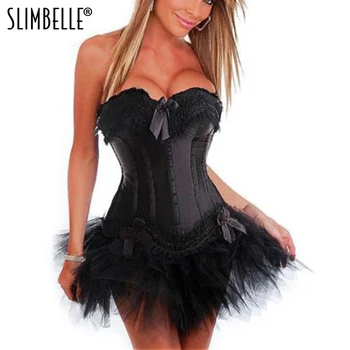 Women Steampunk Gothic Waist Trainer Corset Satin Lace up Plus Size Black Corset Dress Waist Cinchers Corsets and Bustiers
Women Steampunk Gothic Waist Trainer Corset Satin Lace up Plus Size Black Corset Dress Waist Cinchers Corsets and Bustiers
