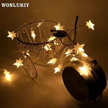 2M 20 LEDs Fairy Battery Powered Star String Lights Waterproof Christmas Garland Light For Wedding Party Holiday Home Decoration
2M 20 LEDs Fairy Battery Powered Star String Lights Waterproof Christmas Garland Light For Wedding Party Holiday Home Decoration