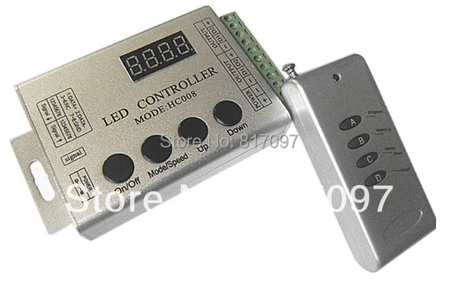 DC12V 24V Aluminio RF RGB LED Controlador WS2811 chip 4-teclas Conexion en cascada y conexion del bus
DC12V 24V Aluminio RF RGB LED Controlador WS2811 chip 4-teclas Conexion en cascada y conexion del bus