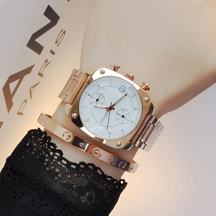 2016 Style Fashion Brand Clock Ladies Full Luxury Gold Steel Strap Square Dial Quartz Woman Calendar Dress Watches Relojes mujer
2016 Style Fashion Brand Clock Ladies Full Luxury Gold Steel Strap Square Dial Quartz Woman Calendar Dress Watches Relojes mujer