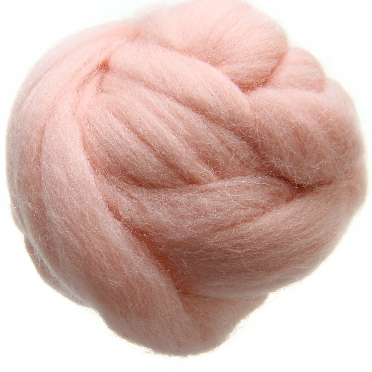 Pale Coral Merino Roving Felting Wool Fiber Dyed Wool Tops 50g Sewing DIY Needle Felting for Halloween Christmas Party Decor