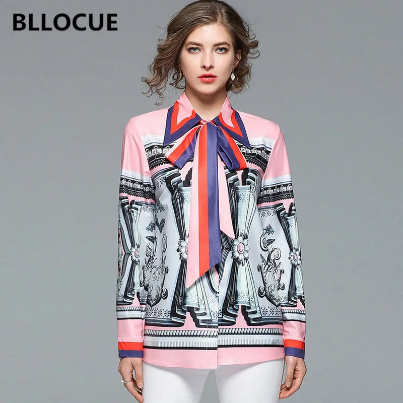 BLLOCUE Women Plus Size Blouse 2019 Summer Runway Long Sleeve Big Bowknot Turn Down Collar Vintage Print Casual Chiffon Top
BLLOCUE Women Plus Size Blouse 2019 Summer Runway Long Sleeve Big Bowknot Turn Down Collar Vintage Print Casual Chiffon Top