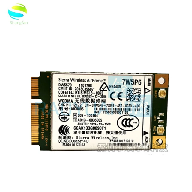 MC8805 DW5570 7w5p6 4G module 100% original apply to e5440 e6440 e6540 e7240 e7440 m4800 m6800
MC8805 DW5570 7w5p6 4G module 100% original apply to e5440 e6440 e6540 e7240 e7440 m4800 m6800