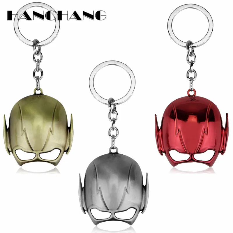 HANCHANG Accessories Men's Fashion Personalised Keyring DC Comics Jewelry Keychain The Flash Man Mask Key Chains
HANCHANG Accessories Men's Fashion Personalised Keyring DC Comics Jewelry Keychain The Flash Man Mask Key Chains