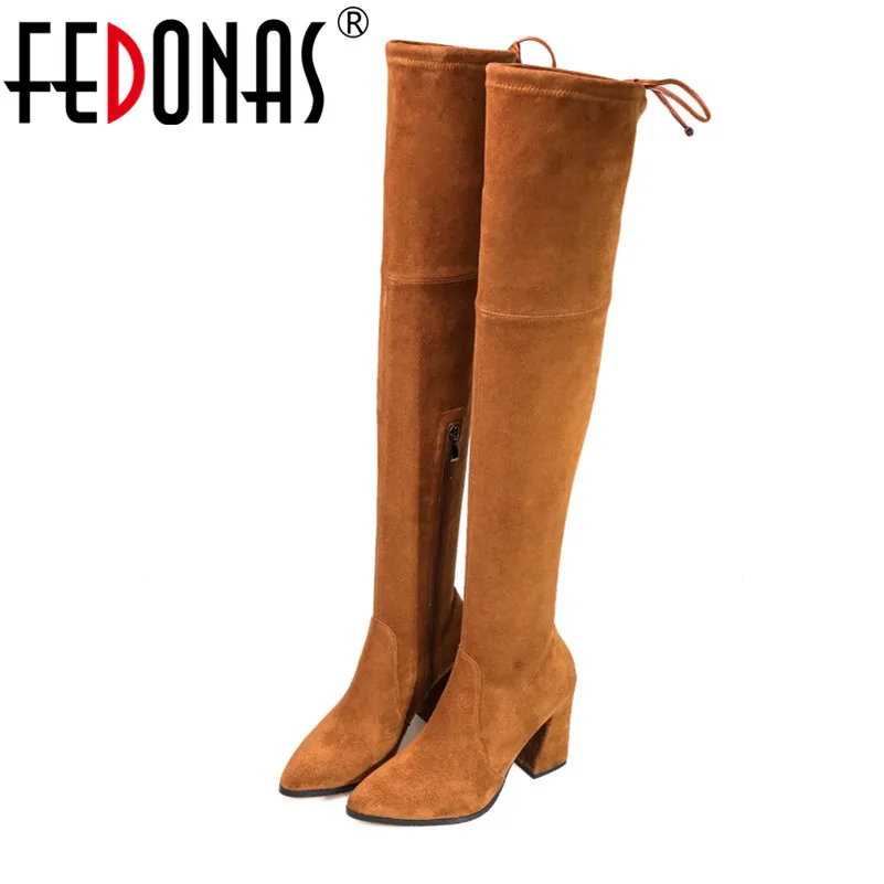 FEDONAS Fashion Over The Knee High Boots For Women High Heels Long Warm Autumn Winter Night Club Dancing Shoes Woman Knight Boot
FEDONAS Fashion Over The Knee High Boots For Women High Heels Long Warm Autumn Winter Night Club Dancing Shoes Woman Knight Boot