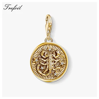 Zodiac Sign Scorpio Charms Pendant,2019 New Fashion Golden Jewelry 925 Sterling Silver Bohemia Gift For Women Men Fit Bracelet
Zodiac Sign Scorpio Charms Pendant,2019 New Fashion Golden Jewelry 925 Sterling Silver Bohemia Gift For Women Men Fit Bracelet