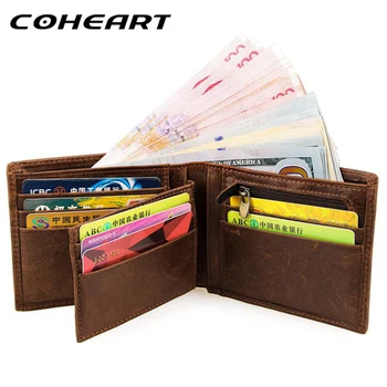 COHEART Brand 100% genuine leather wallet men purses cowhide wallets vintage quality guarantee Crazy Horse leather wallet Top !
COHEART Brand 100% genuine leather wallet men purses cowhide wallets vintage quality guarantee Crazy Horse leather wallet Top !