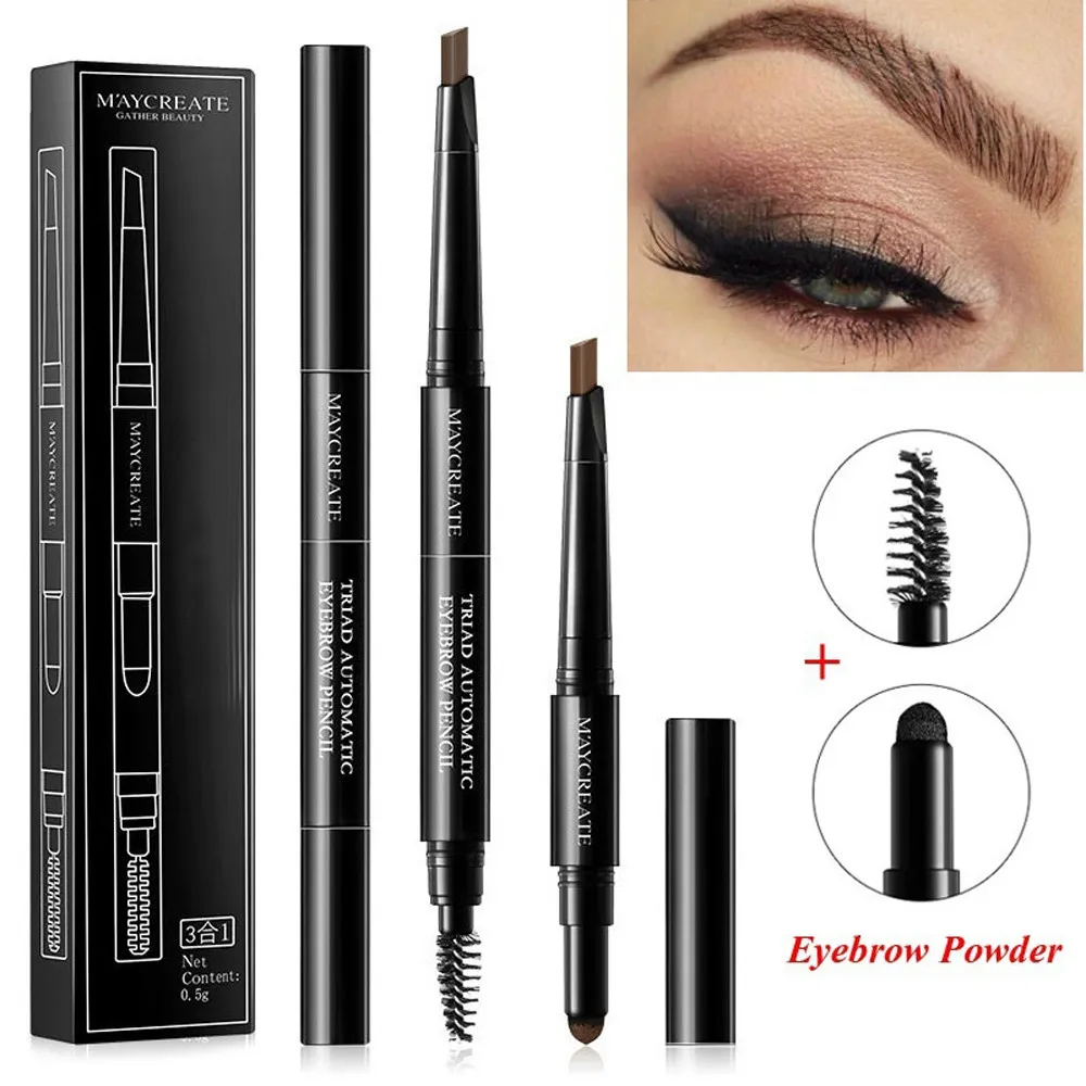 3 IN 1 Waterproof Multifunctional Automatic Eyebrow Pigment Makeup Kit eyebrow pencil with brush Natural Long Lasting Paint .22
3 IN 1 Waterproof Multifunctional Automatic Eyebrow Pigment Makeup Kit eyebrow pencil with brush Natural Long Lasting Paint .22