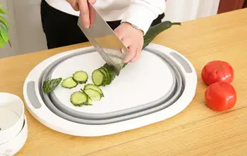 Folding Vegetable Board Household Anti-Mildew Multifunctional Anvil Board Cutting Round Shape Vegetable Fruit Washing Basket
Folding Vegetable Board Household Anti-Mildew Multifunctional Anvil Board Cutting Round Shape Vegetable Fruit Washing Basket