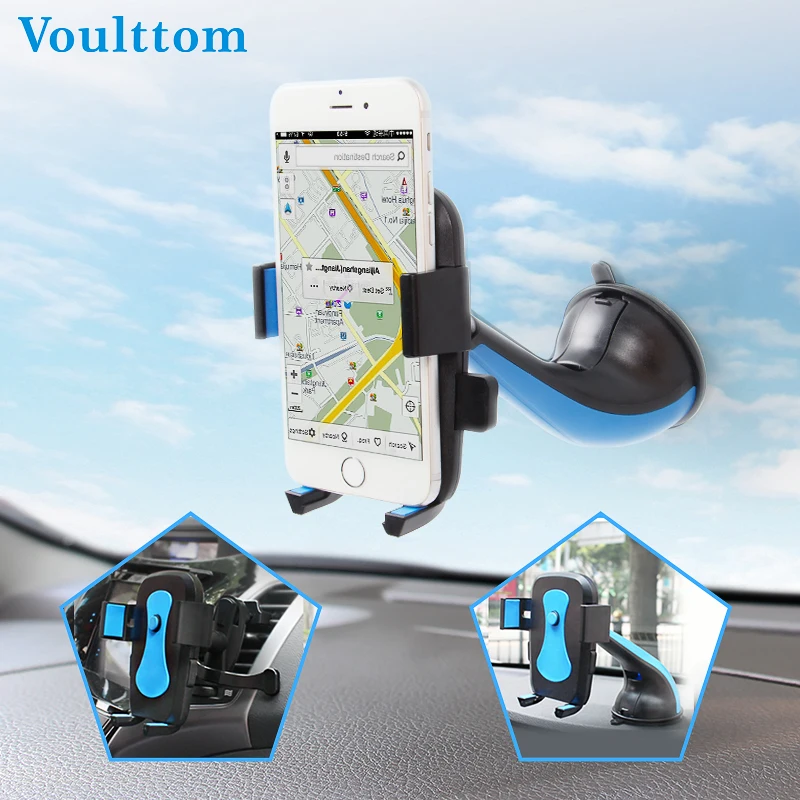 Voulttom Car Phone Holder For Mobile Phone Universal Air Vent + Dashboard Windshield 2 in 1 Car Holders Stand telefon tutucu
Voulttom Car Phone Holder For Mobile Phone Universal Air Vent + Dashboard Windshield 2 in 1 Car Holders Stand telefon tutucu