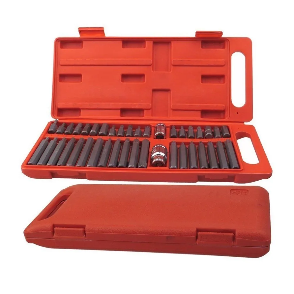 40pc 3/8" 1/2" Power Torque Torx Star Spline Hex Drive Socket Bit Set Hex Shandk Scewdriver Bit Socket Wrench Tool Kit CRV
40pc 3/8" 1/2" Power Torque Torx Star Spline Hex Drive Socket Bit Set Hex Shandk Scewdriver Bit Socket Wrench Tool Kit CRV