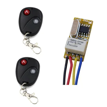 Low Price Mini Relay Remote Switch DC3.7V 5V 6V 7.4V 8.4V 9V 12V Output 0V Dry Contact Relay Switching Value NO COM NC 315/433
Low Price Mini Relay Remote Switch DC3.7V 5V 6V 7.4V 8.4V 9V 12V Output 0V Dry Contact Relay Switching Value NO COM NC 315/433