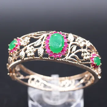 Gorgeous Hollow-out Exquisite Charm Gold Color Green Zircon Bracelet Bangle For Women 2colors D03-2
Gorgeous Hollow-out Exquisite Charm Gold Color Green Zircon Bracelet Bangle For Women 2colors D03-2