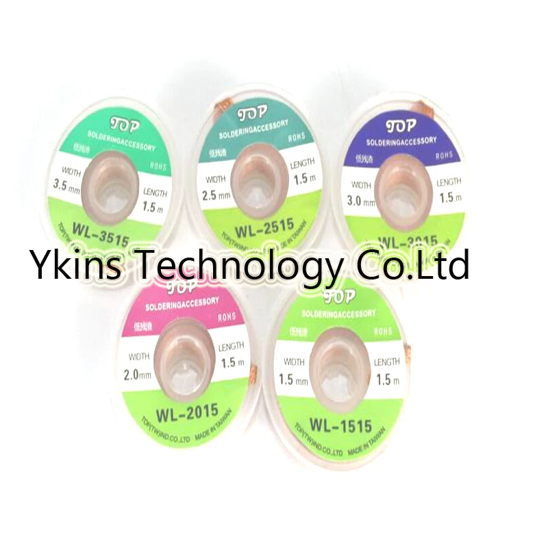 wholesale 10pcs The Best BGA Desoldering Braid Solder Wire WL-1515/2015/2515/3015/3515 wick/Soldering Accessory
wholesale 10pcs The Best BGA Desoldering Braid Solder Wire WL-1515/2015/2515/3015/3515 wick/Soldering Accessory