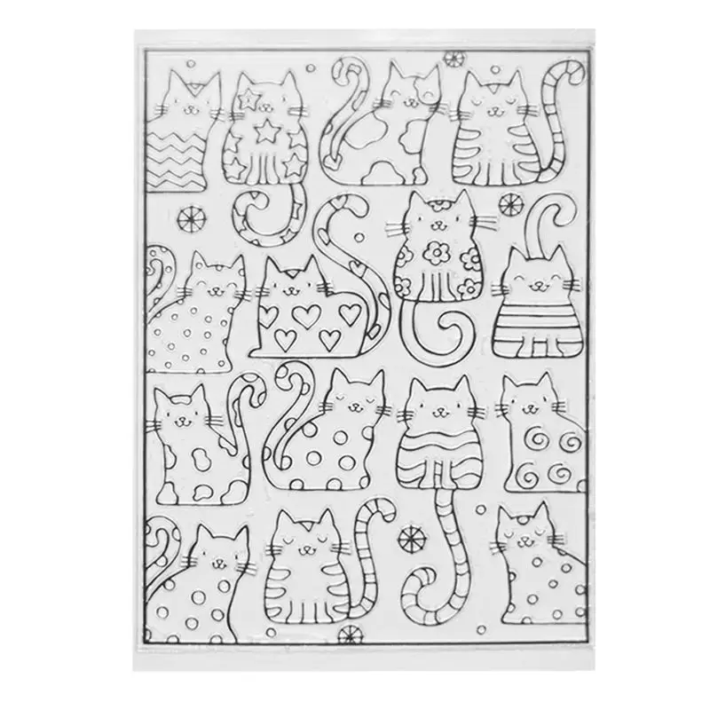 DIY Lovely Cartoon Cat Kitty Pattern Transparent Clear Seal Card Scrapbooking Photo Album Decorative Silicone Stamp Sheets
DIY Lovely Cartoon Cat Kitty Pattern Transparent Clear Seal Card Scrapbooking Photo Album Decorative Silicone Stamp Sheets