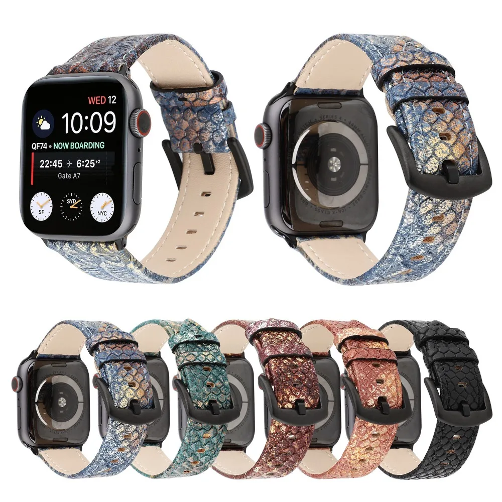 New Colorful Snake Skin Texture Leather Band For Apple Watch Series 1 2 3 4 Strap For Apple iWatch Bracelet 38mm 42mm 40mm 44mm
New Colorful Snake Skin Texture Leather Band For Apple Watch Series 1 2 3 4 Strap For Apple iWatch Bracelet 38mm 42mm 40mm 44mm