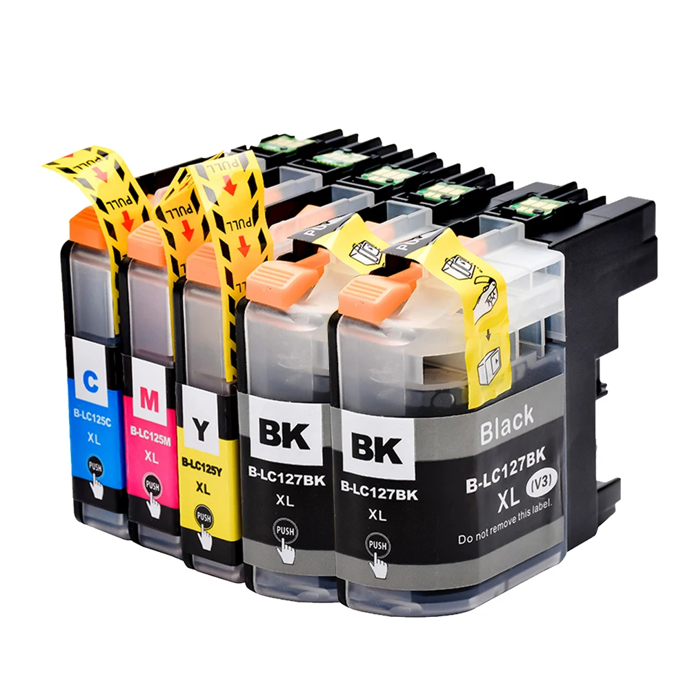 5Pack Compatible For Ink Cartridge LC127XL LC125XL MFC-J245/J470DW/J650DW/J870DW J4410DW/J4510DW Printer
5Pack Compatible For Ink Cartridge LC127XL LC125XL MFC-J245/J470DW/J650DW/J870DW J4410DW/J4510DW Printer
