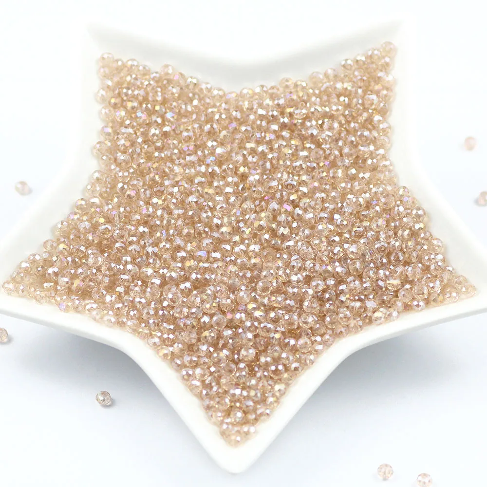 Silver champagne AB 4*3mm 100pcs Rondelle Austria faceted Crystal charm Glass Beads Loose Spacer Round Beads Jewelry Making DIY
Silver champagne AB 4*3mm 100pcs Rondelle Austria faceted Crystal charm Glass Beads Loose Spacer Round Beads Jewelry Making DIY