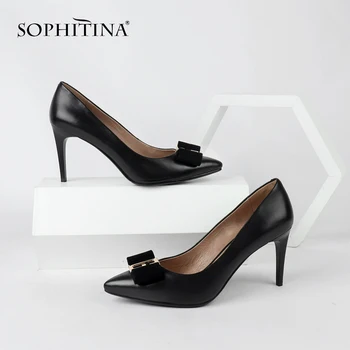 SOPHITINA Sexy Pointed Toe Pumps Fashion High Quality Genuine Leather Metal Decoration Shoes Design Unique Women's Pumps SC149
SOPHITINA Sexy Pointed Toe Pumps Fashion High Quality Genuine Leather Metal Decoration Shoes Design Unique Women's Pumps SC149