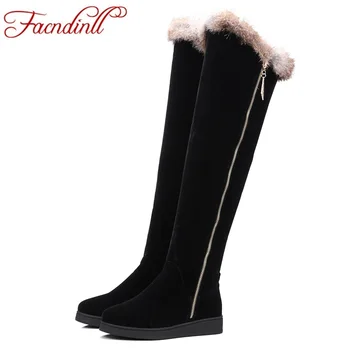 FACNDINLL shoes women winter snow boots keep warm fashion flat heel platform fur over the knee boots long botas woman wedge boot
FACNDINLL shoes women winter snow boots keep warm fashion flat heel platform fur over the knee boots long botas woman wedge boot
