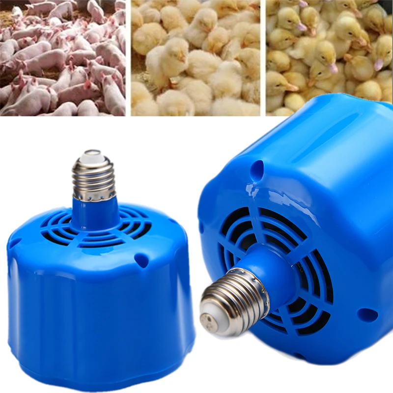 New Blue 100-300W Cultivation Thermostat Heating Lamp for Pet Chicken Pig Poultry Keep Warming Breeding Farm Animal Supplies