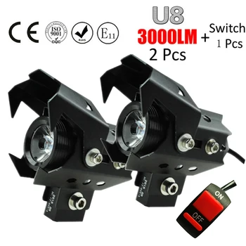 Huiermeimi 2pcs motorcycle spotlight U8 Wolverine led headlights accessories moto driving auxiliary work head lamp car fog light
Huiermeimi 2pcs motorcycle spotlight U8 Wolverine led headlights accessories moto driving auxiliary work head lamp car fog light