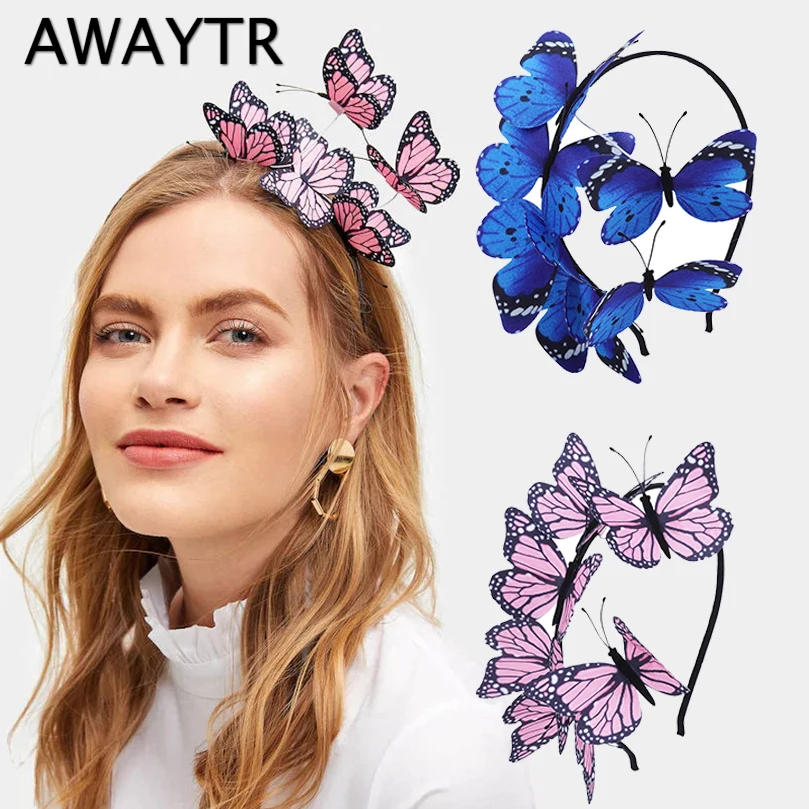 AWAYTR New Spring Butterfly Crown Bridal Flower Crown for Women Hairband Festival Headband Delicate Wedding Hair Accessories
AWAYTR New Spring Butterfly Crown Bridal Flower Crown for Women Hairband Festival Headband Delicate Wedding Hair Accessories